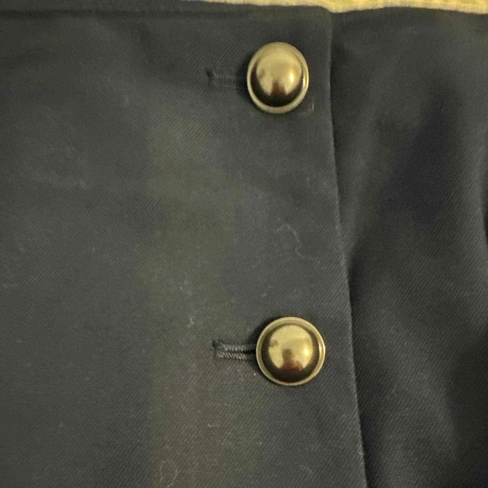 Banana Republic Navy Blue Double Breasted Button Front‎ Pencil Skirt Size 6